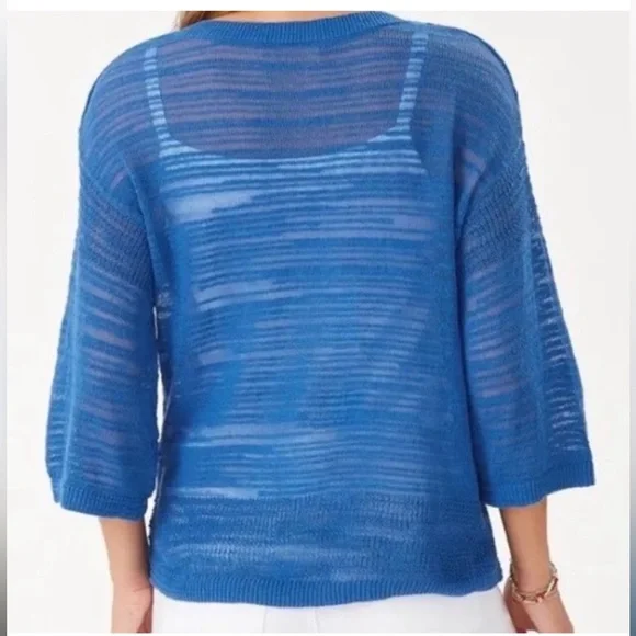 Tommy Bahama Blue Sea Grass Sweater Size XS - Picture 6 of 6